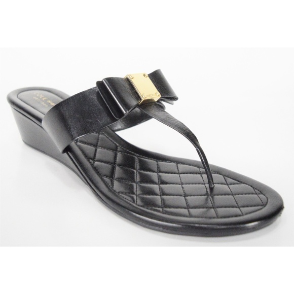 cole haan tali bow wedge sandal